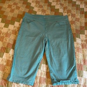 Turquoise Capri pants